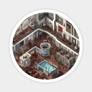 Isometric art galery Magnet